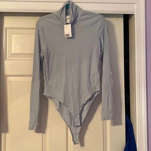 H&M Light Blue Turtleneck Bodysuit